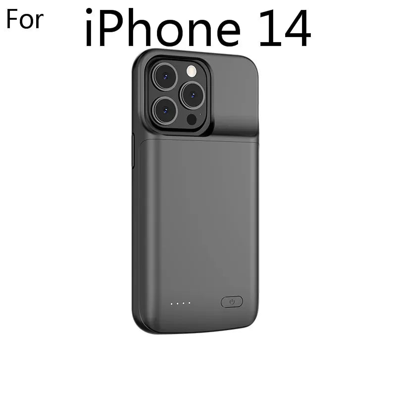 Banco de Potência Portátil Tampa de Carregamento, Mini Carregador de Bateria para iPhone 11, 12, 13, 14 Pro Max, XS Max, XR, 6, 7, 8 Plus, SE, 5S, 13