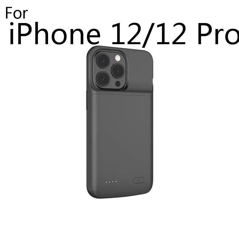 Banco de Potência Portátil Tampa de Carregamento, Mini Carregador de Bateria para iPhone 11, 12, 13, 14 Pro Max, XS Max, XR, 6, 7, 8 Plus, SE, 5S, 13