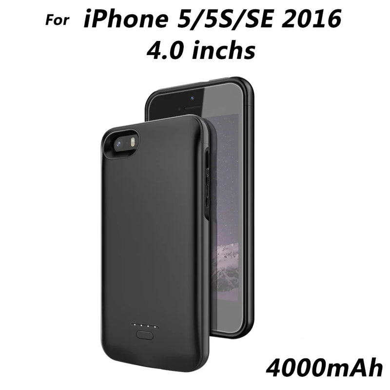 Banco de Potência Portátil Tampa de Carregamento, Mini Carregador de Bateria para iPhone 11, 12, 13, 14 Pro Max, XS Max, XR, 6, 7, 8 Plus, SE, 5S, 13